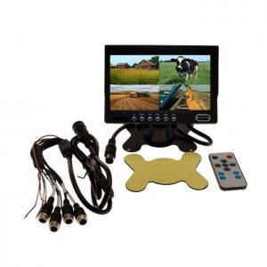 Camera Source 7" Quad Screen + 2 CCD Cameras - Agriculture Camera System Camera Source 7" Quad Screen + 2 CCD Cameras - Agriculture Camera System