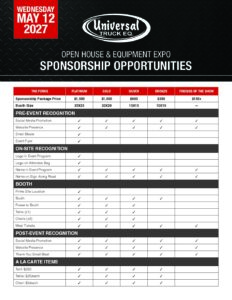 Sponsorship Opportunities Sponsorship Opportunities 2 pdf - Universal Truck Equipment
