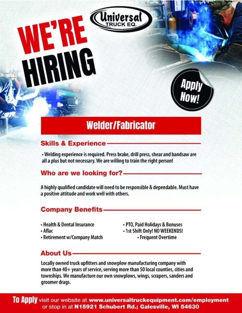 Welder - Universal Truck Equipment