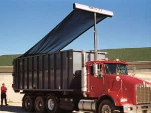 Hy-Tower™ Semi-Automatic Roll-Off Tarp System Hy-Tower™ Semi-Automatic Roll-Off Tarp System